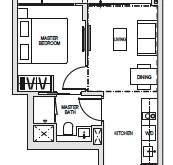 kent-ridge-hill-residences-floor-plan-1-bedroom-a1-singapore
