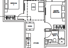 kent-ridge-hill-residences-floor-plan-2-bedroom-b2-singapore