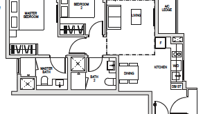 kent-ridge-hill-residences-floor-plan-2-bedroom-bp1-singapore